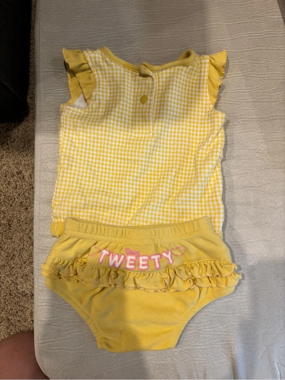 Y2K Tweety Baby Girls Matching Set